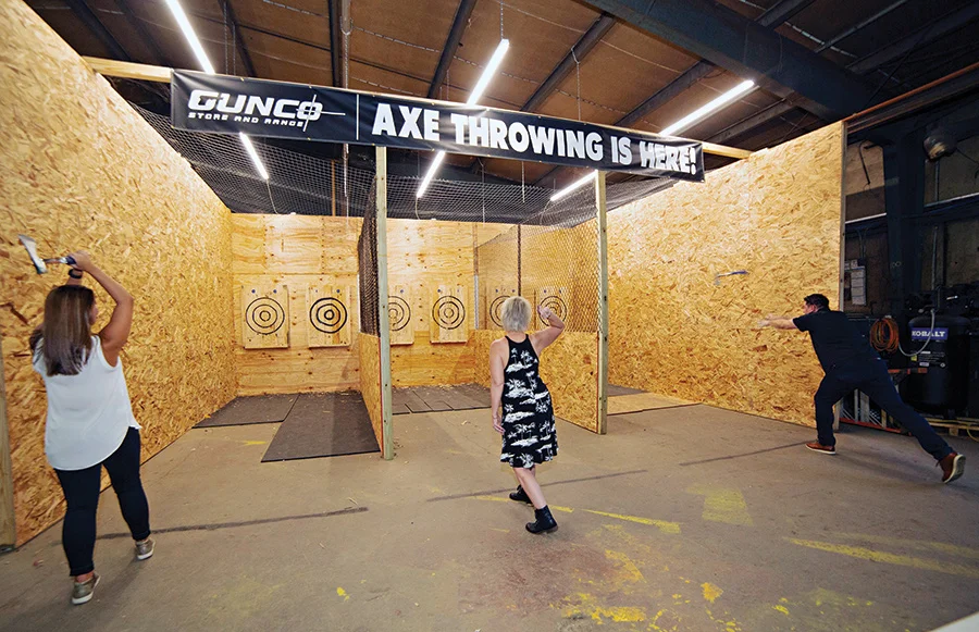 Throwing axes